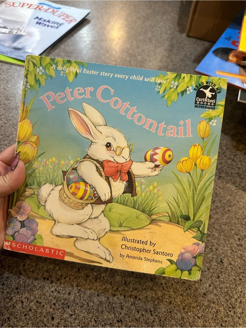 Peter Cottontail Children's Book - Illustrated Easter Story (Blue)